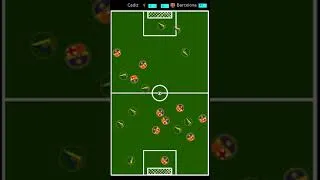 Thumbnail: Cadiz vs Barcelona - La Liga Football Marble Race in Algodoo #Shorts