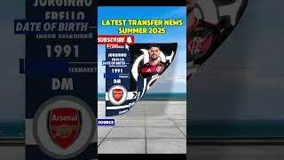 Thumbnail: latest transfer news summer 2025#fabrizioromano #footballtransfers