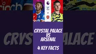 Thumbnail: Crystal Palace vs Arsenal - 4 Key Facts #EnglishPremierLeague #CrystalPalace #Arsenal