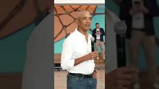 Thumbnail: Former President Obama Surrpises WNBA Players At His Presidential Center