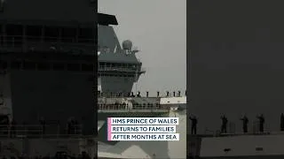 Thumbnail: HMS Prince of Wales returns to Portsmouth