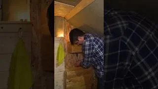 Thumbnail: I Made a Sink Out of a Tree Stump (DIY) ⏱️🪵🚰 #survival #diy #bushcraft