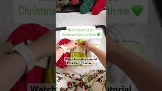 Thumbnail: 🎄Christmas Stocking Video Tutorial #fingerknitting #handknitting #diycrafts #chunkyknit #grinch