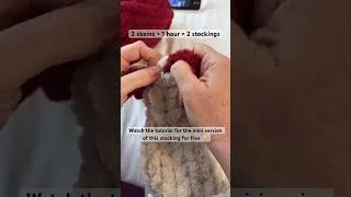 Thumbnail: Make a Christmas Stocking. #fingerknitting #diycrafts #tutorial #pattern