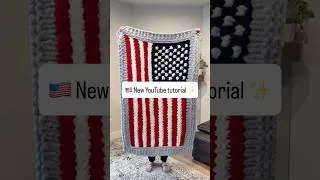 Thumbnail: ⭐️ How to Knit Stars for the American Flag #chunkyknitblanket #fingerknitting #tutorial