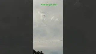 Thumbnail: What do you see? #clouds #crazy #wtf #weather #weird #sun #solar #science #anime #music  #nature
