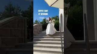 Thumbnail: COFFEE CART AT WEDDING ☕️🤍 #wedding #summerwedding #bridalera #bride