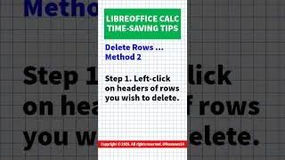 Thumbnail: LibreOffice Calc tip: delete rows #tips #viral #trending #viralshorts #shortsfeed #learn