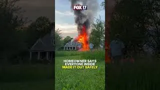 Thumbnail: House fire recorded by homeowner