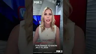 Thumbnail: Five things to know: July 11, 2026