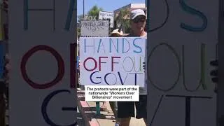 Thumbnail: People in San Diego County participated in "Workers Over Billionaires" protests on Labor Day.