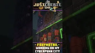 Thumbnail: Working on my Cyberpunk City in Minecraft