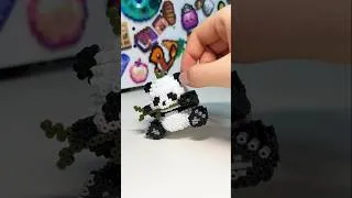 Thumbnail: I made a 3D panda using Perler beads!#diy #perlerbeads #panda