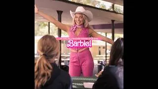 Thumbnail: the intro is peak cinema. #barbie #margotrobbie #americaferrera #taylorswift #gretagerwig #shorts