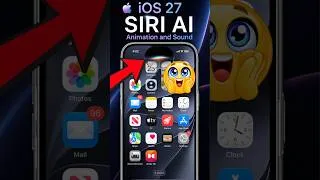 Thumbnail: 🔥 NEW Siri AI Animation & Sound in iOS 27! 🤯  #tech #siriai #siri