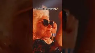 Thumbnail: BEST GRANDMA 🇳🇱😂 #uptempo #frenchcore #hardstyle #shorts #festival #music #funny #hakken #gabber