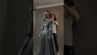 Thumbnail: The full set of armour completely made from fabric #sewing #shorts #corset #armordress #knightgown