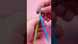 Thumbnail: 🧃 Let's Cut Colorful Straws Into A CUTE Bracelet! 🎀😱 #kids #craft