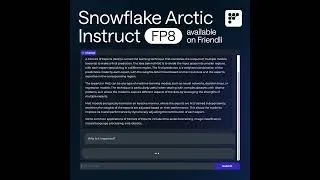 Thumbnail: Snowflake Arctic, quantized to FP8 by FriendliAI, is now available on Friendli!