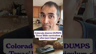 Thumbnail: Colorado school district DUMPS Texas Bible curriculum after 3 days!