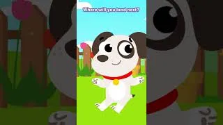 Thumbnail: Where will butterfly land? Kids Butterfly song #childrenssongs #shorts #animalsong #kidssong