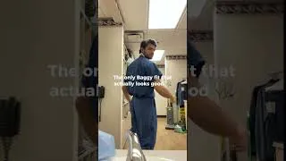 Thumbnail: Everyone is doing oversized now, OR been doing it for a while…#medstudent #scrubs #premed #ootd