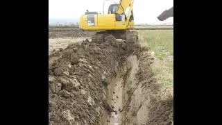 Thumbnail: Ditch Digging | Excavator Tilt Bucket #shorts