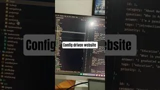 Thumbnail: config driven portfolio website #shorts #coding