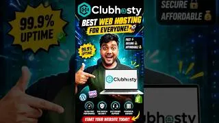 Thumbnail: ₹ Low Price + High Speed Hosting Ft Clubhosty🔥 #shorts