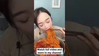 Thumbnail: Spicy noodles mukbang 🌶️ 🍜 #asmr #spicynoodles