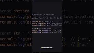 Thumbnail: RegEx Flags You Need to Know ||  #coding #js