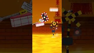 Thumbnail: Railroad Crossings Escaping the Rising Lava #Shorts