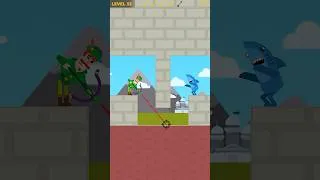 Thumbnail: Bowmasters: Ricochet Roulette — Who Ordered Extra Stupid? 🎯🤪 #bowmasters #shorts