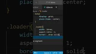 Thumbnail: CSS Tricks 04 | HTML CSS Loading Animation #cssanimation #frontend #coding #css