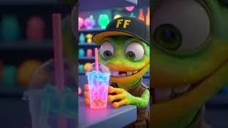 Thumbnail: Crazy Funky Frog Got LOST on the Moon! 👽🌕 | Alien Chase EDM Adventure #funkyfrog #animation