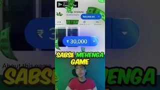 Thumbnail: Most Expensive Playstore Game! #shorts #shortsfeed #playstore