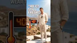 Thumbnail: How to Stay Fresh in 40°C Heat ☀️  Men's Summer Style  #fashion2026