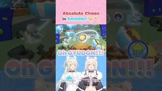 Thumbnail: the newest mobile game taking the world by storm... with gyudon?! ✨️ #ホロライブ #holodori #shorts