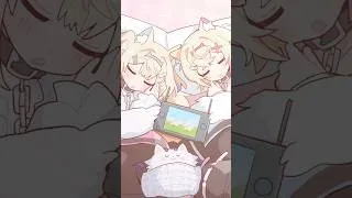 Thumbnail: 【アニメ】✨️ our 1st TV anime song "Mekurumeku Rendezvous"🐾 #FUWAMOCO #ホロライブ #anime #shorts