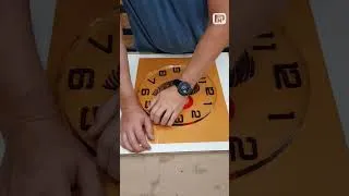 Thumbnail: Heart, Fingerprint & Time – A Clock with a Hidden Meaning #resinclock #epoxyart #fxpart