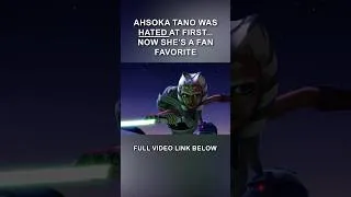 Thumbnail: Ahsoka Tano Was HATED At First... Now She's A Fan Favorite #ahsokatano #theclonewars #starwars