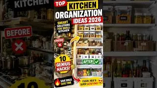 Thumbnail: Top Kitchen Organization Ideas 2026: Smart Solutions for Small Kitchen #shorts