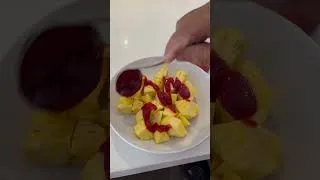 Thumbnail: We had leftover chamoy that we drizzled over cut pineapple!