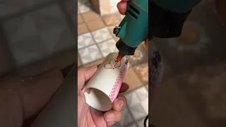 Thumbnail: A few tips for those who want to carve PVC pipes to get neat results without fiber #diyprojects