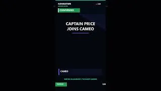 Thumbnail: Captain Price Is On Cameo And Activision Actually Responded 🎖️ #shorts #gaming