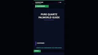 Thumbnail: How to Get Pure Quartz in Palworld (You're Looking in the Wrong Place) ⛏️ #shorts #gaming