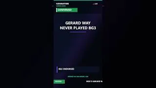 Thumbnail: MCR's Gerard Way Stopped His Concert to Talk BG3 — But He's Never Played It 🎮 #shorts #gaming