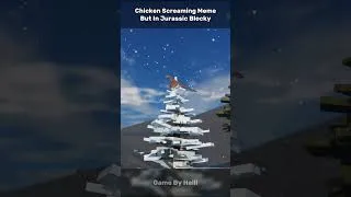 Thumbnail: Jurassic Blocky Chicken Screaming Meme #shorts #memes #trending