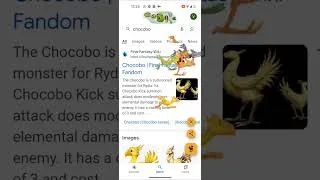 Thumbnail: Chocobo google search
