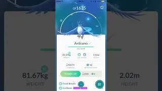 Thumbnail: Pokémon Go - Legendary Pokémon Articuno preview